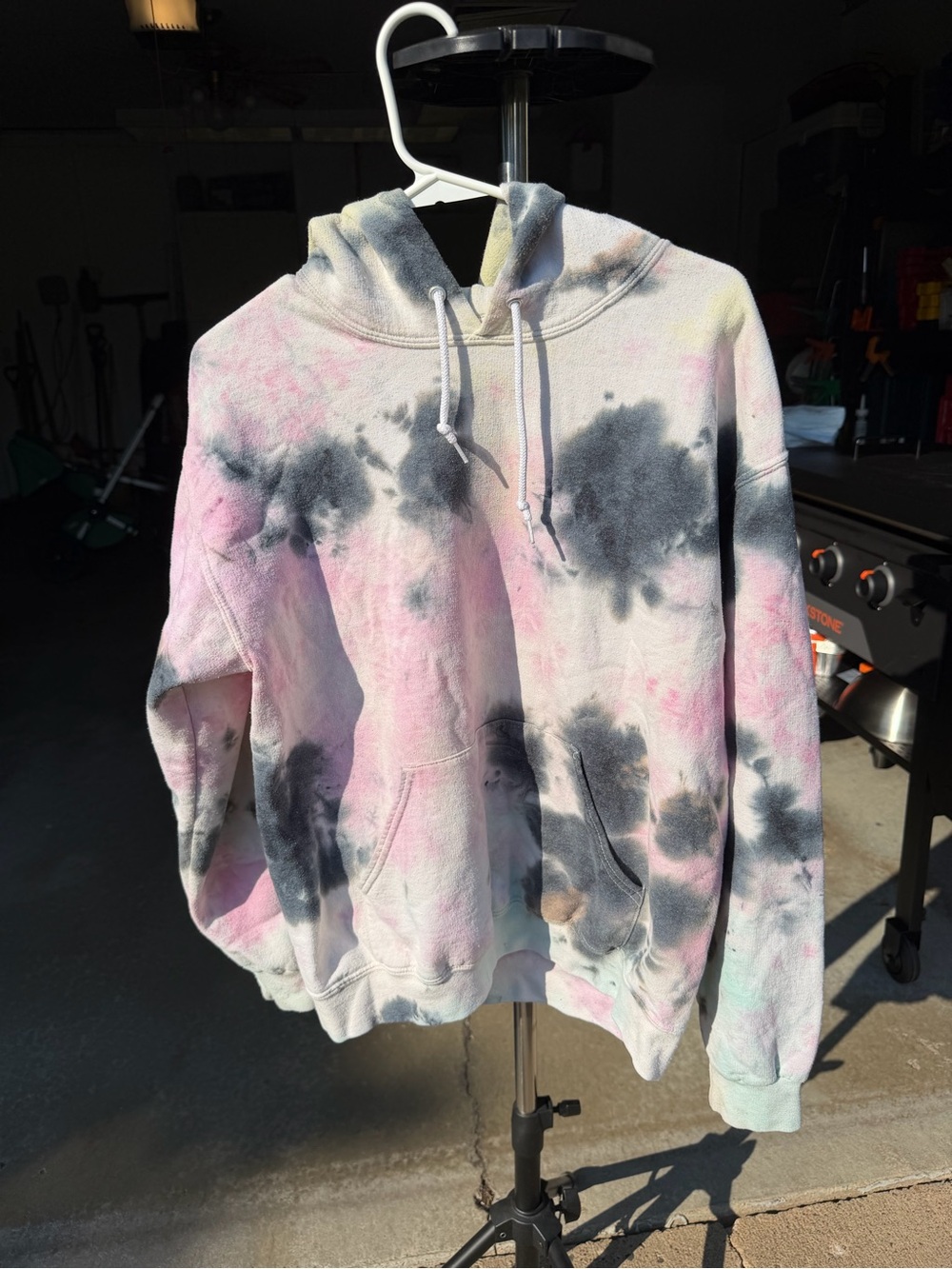 Artist Union Clothing Co. Men's Fleece Pullover Hoodie Tie-Dye Multicolor Size S